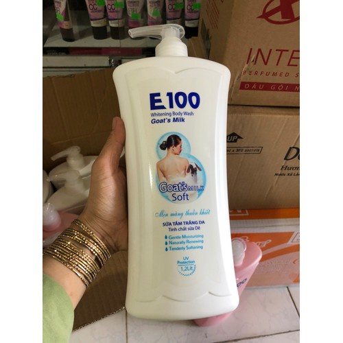 SỮA TẮM TRẮNG DA TINH CHẤT SỮA DÊ E100