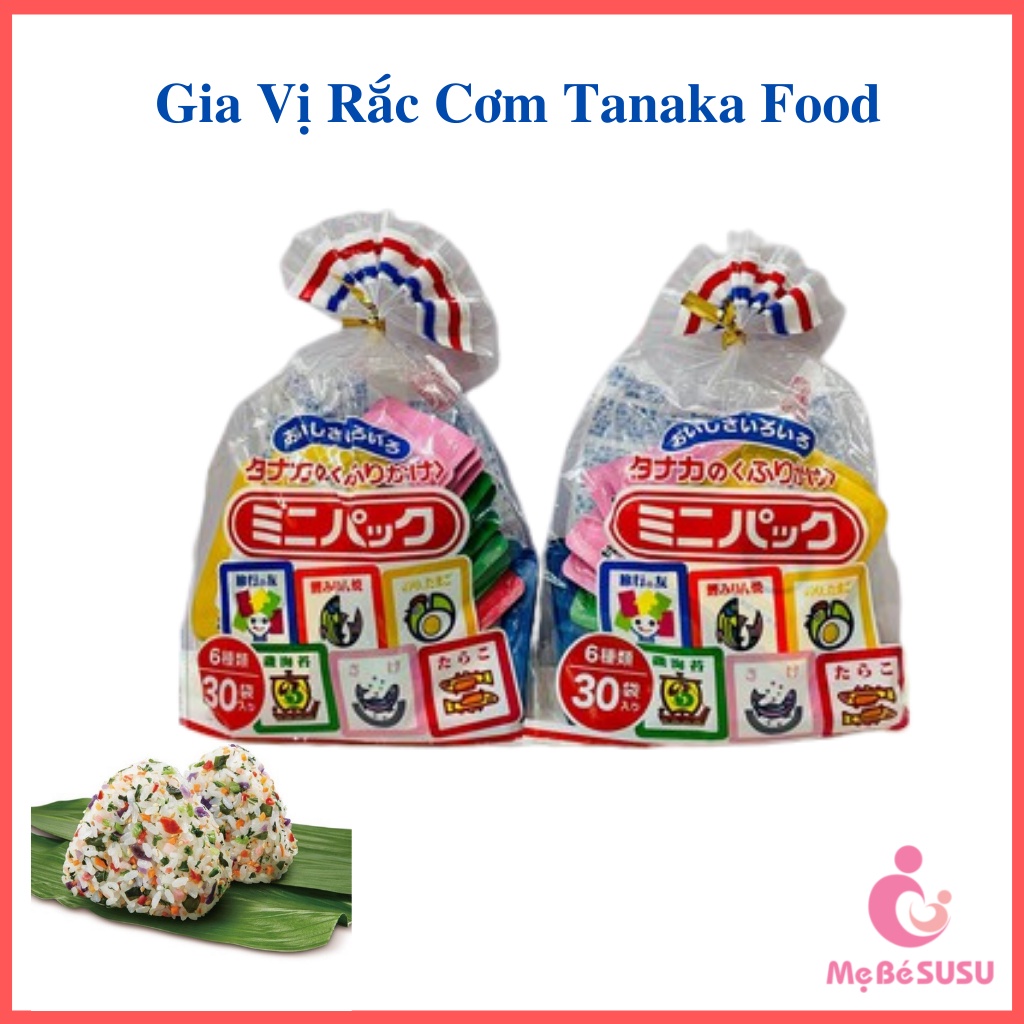 Gia Vị Rắc Cơm Tanaka Food Ăn Dặm 75G (30 Gói 6 Vị) [HSD 26/08/2022]