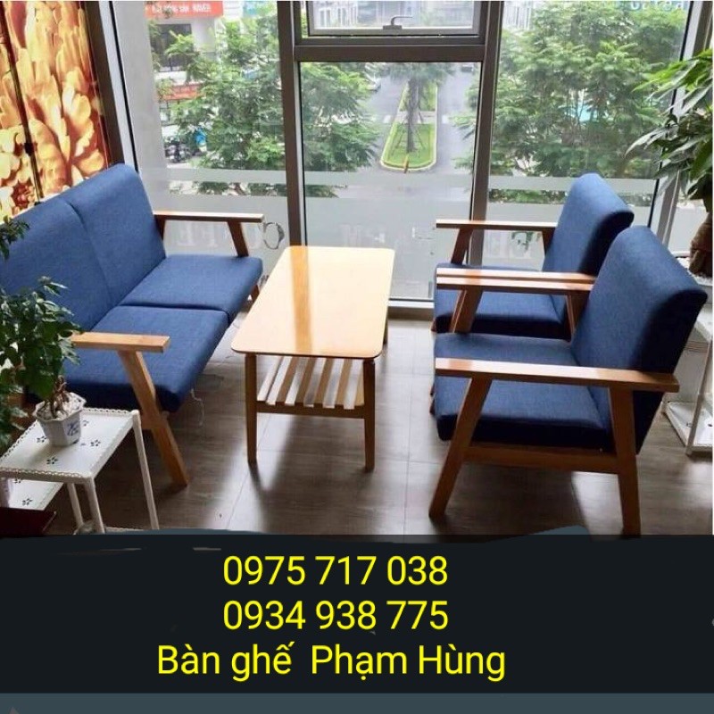 Bàn ghế cafe sofa gỗ giá rẻ