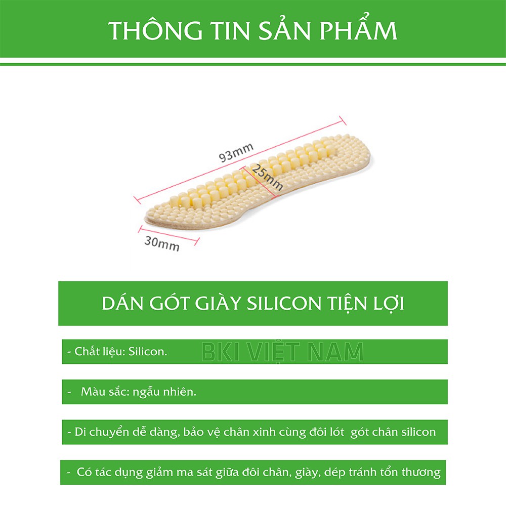 Đệm Dán Gót Giày Silicon Có Gai Êm Ái Tránh Xước Chân - DANGOTGIAY