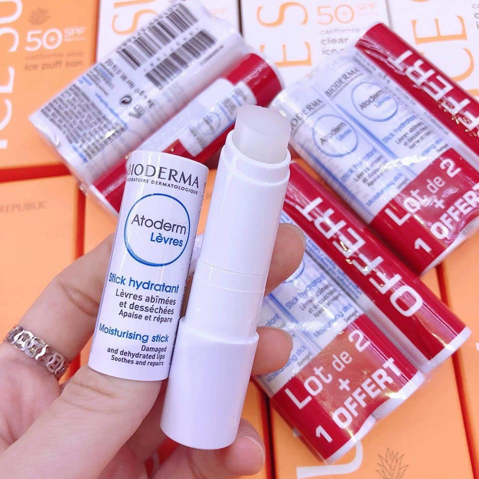 Son dưỡng môi Bioderma Atoderm Levres Stick Hydratant