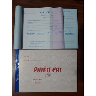 Phiếu chi 2 liên, 3 liên -13 x 19cm