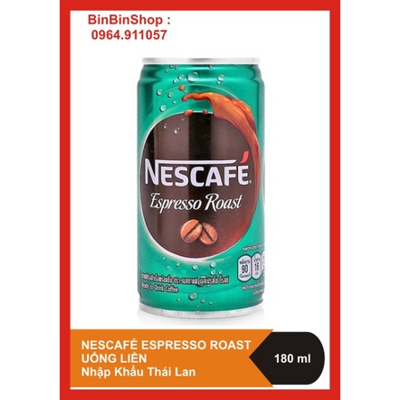Cà Phê uống liền Nestlé Nescafé Espresso Roast