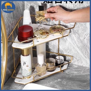 Kệ góc sứ để đồ phòng tắm 3 tầng 2 tầng khung inox cao cấp