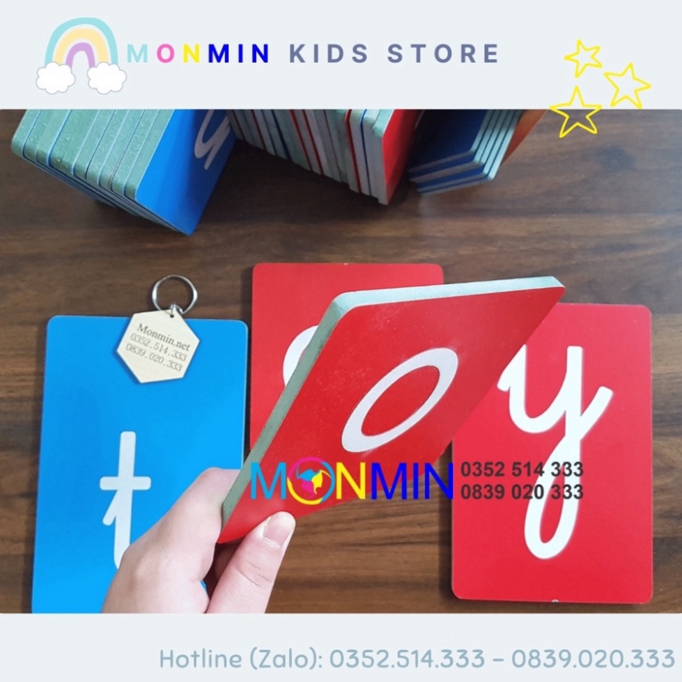 Bộ chữ nhám tiếng Việt MONMIN cho bé