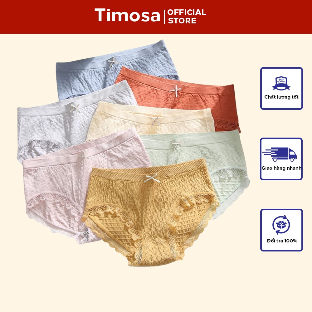 Quần lót nữ cotton vải mềm ôm bụng nâng mông, quần chíp thông hơi co giãn 4 chiều màu ngẫu nhiên T0054 T0003