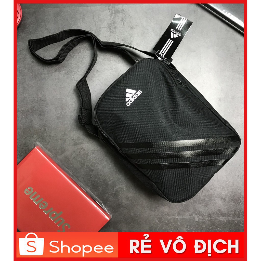 Túi Đeo Chéo Thời Trang Nam Nữ Vải Dù Bag Sport Black | Túi Đeo Chéo Phong Cách Hàn Quốc Hottrend 2019