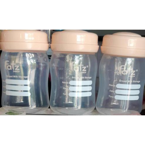 BỘ 3 BÌNH TRỮ SỮA 150ML FATZ BABY