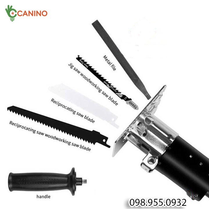 Bộ phụ kiện chuyển máy khoan thành máy cưa lọng V2 Canino  bảo hành 12 tháng, lỗi 1 đổi 1