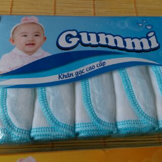 Lốc 10 khăn gạc cao cấp Gummi
