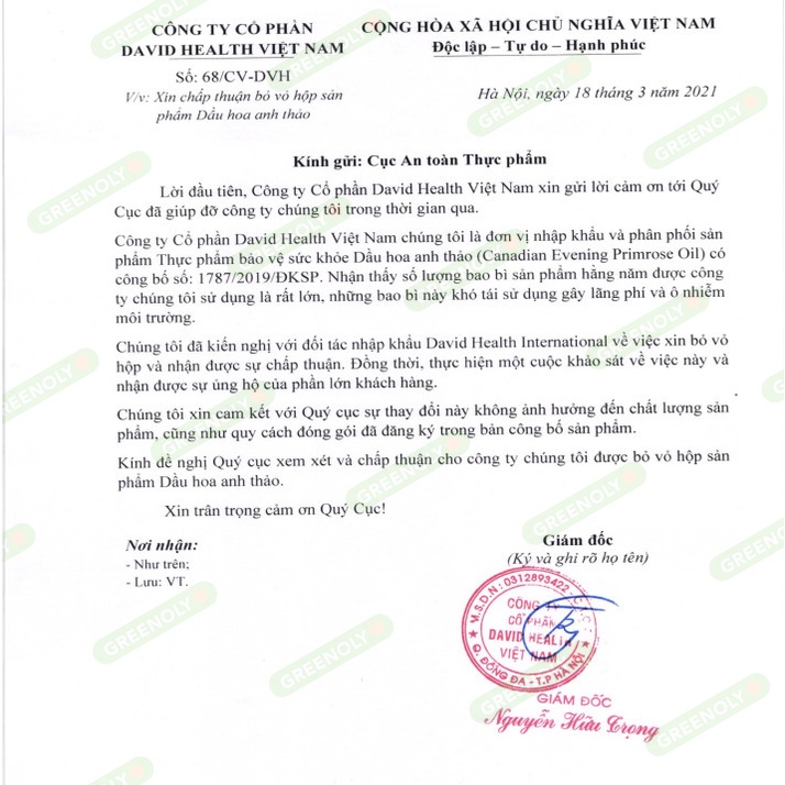 Tinh dầu hoa anh thảo David Health Evening Primrose Oil 200 viên hỗ trợ cân bằng nội tiết tố làm đẹp da tóc, móng