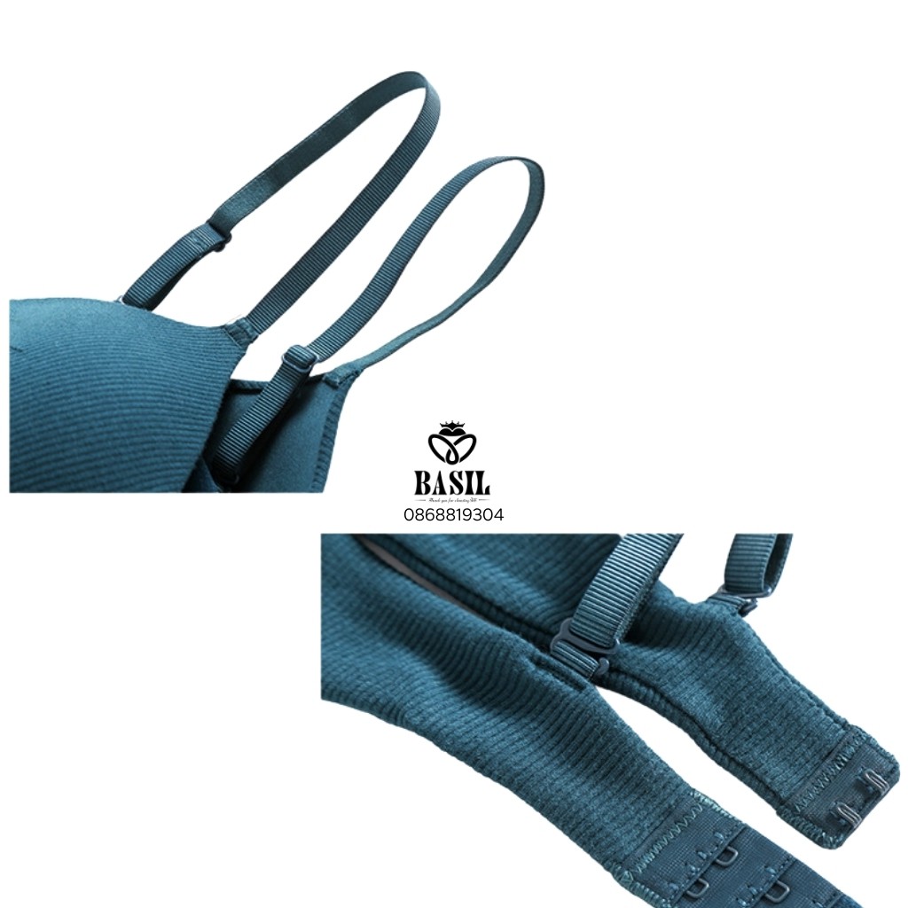 Bộ đồ lót BS01 Basil nữ cotton mềm nhẹ không gọng tôn ngực