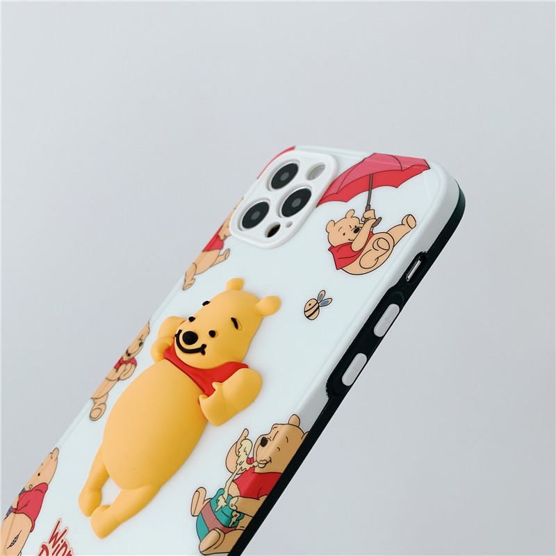 Ốp Lưng Tpu Họa Tiết Gấu Pooh 3d Dễ Thương Cho Iphone11 11pro Max Iphone 7 Plus Iphonex Xs Max Xr Iphone12 12pro Max