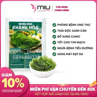 Rong nho kèm sốt mè rang Khánh Hòa giải nhiệt giảm cân Miu Emo
