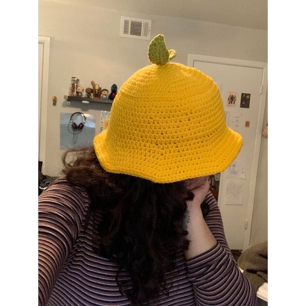 Crochet nón vàng