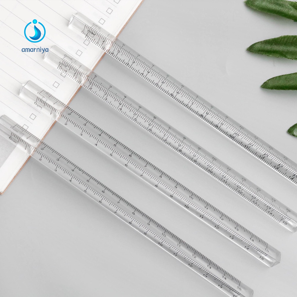 Hàng Có Sẵn Hàng| Thước Đo Hình Tam Giác Trong Suốt Lâu Trôi Tiện Dụng Cho Học Sinh