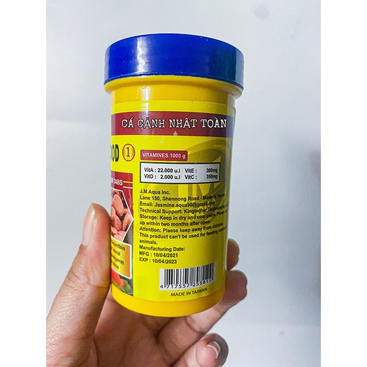 THỨC ĂN VIÊN DÁN CHO CÁ CẢNH JM 50G ADHESIVE FOOD