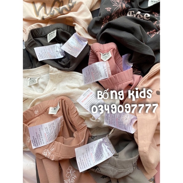 Bộ Thu Legging Bé Gái Cotton Minene