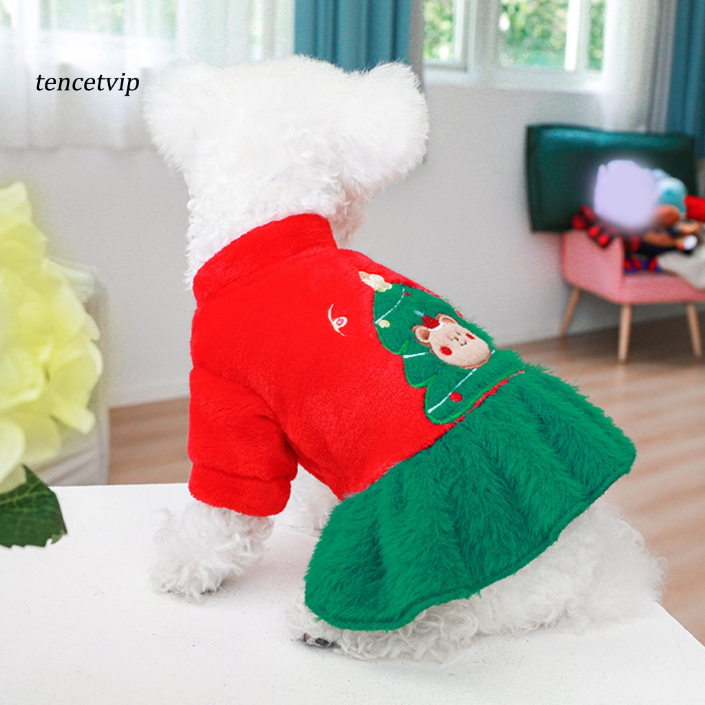 Đầm Giáng Sinh Co Giãn Cho Thú Cưng
