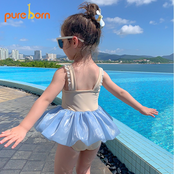 Bikini cho bé gái cực kute - bikini 2 mảnh áo lưới cá tính - ảnh sản phẩm 4