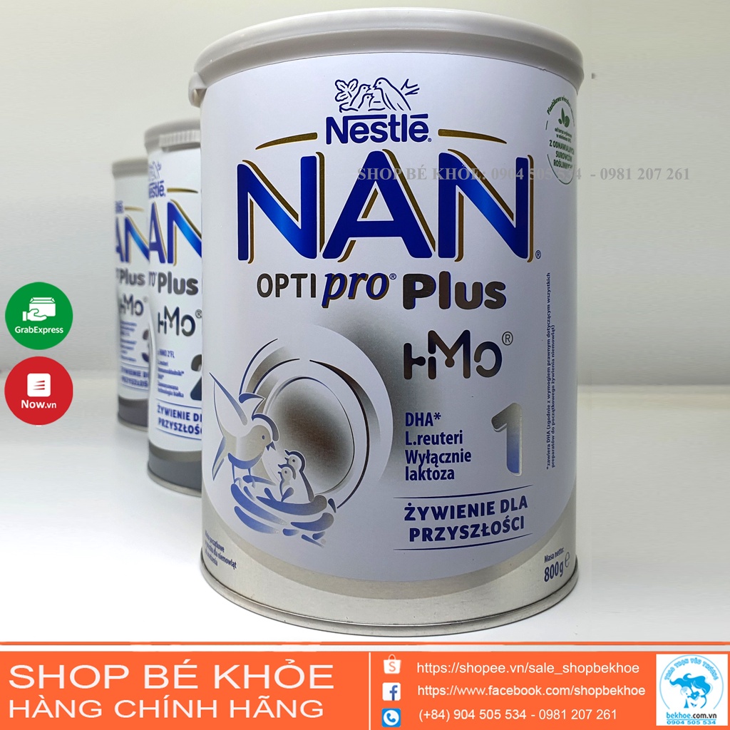 Sữa Nan Optipro Plus HMO - Sữa Nan Nestle Châu Âu 800gr