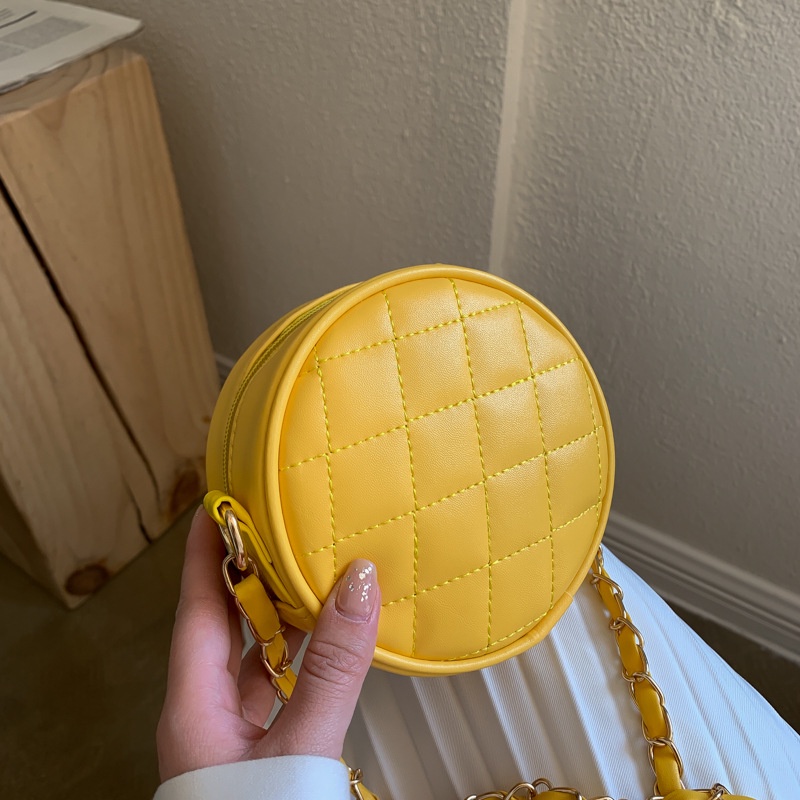 Túi Đeo Chéo Hình Tròn Nhỏ Đơn Giản Thời Trang Cho Nữ