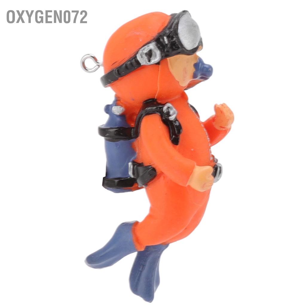 Oxygen072 3 cái Đồ trang trí cho thợ lặn Hồ cá bằng nhựa an toàn Có thể điều chỉnh Vị có Bể nước ngọt và mặn
