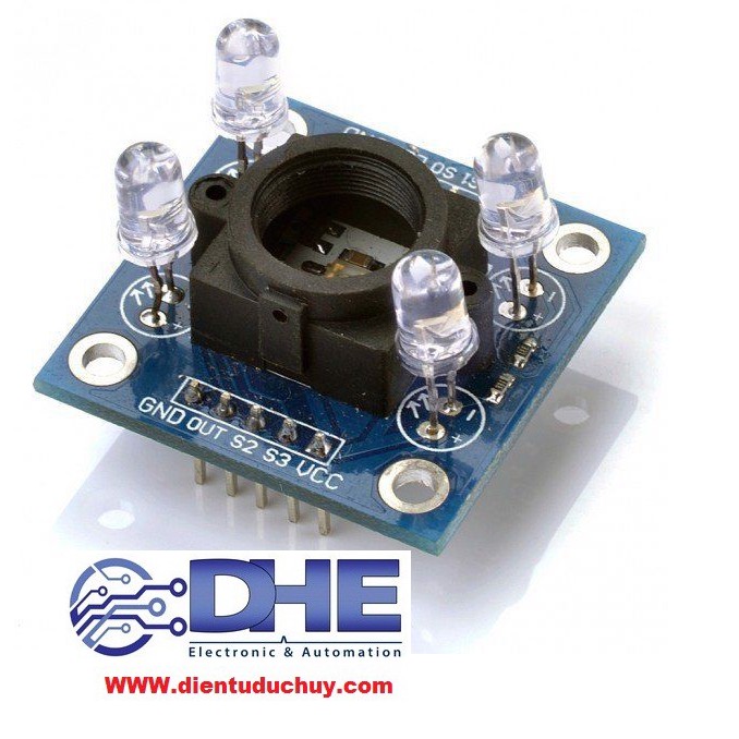 MẠCH CẢM BIẾN NHẬN DẠNG MÀU SẮC TCS3200 GY-31, KẾT HỢP VỚI ARDUINO, ARM...