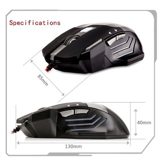 Chuột máy tính dây USB đèn LED 7 màu