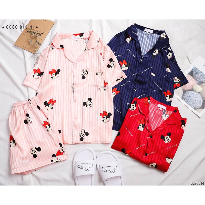 [Mã WABOOM giảm 15% đơn 99k] 𝑪𝑶𝑪𝑶 𝑩𝑰𝑲𝑰𝑵𝑰 Bộ Đồ Ngủ - Đồ Mặc Nhà Lụa Gấm ( GC20014 ) | BigBuy360 - bigbuy360.vn