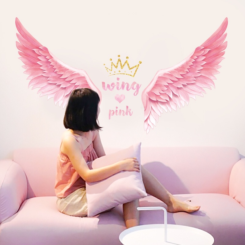Decal dán tường đôi cánh thiên thần