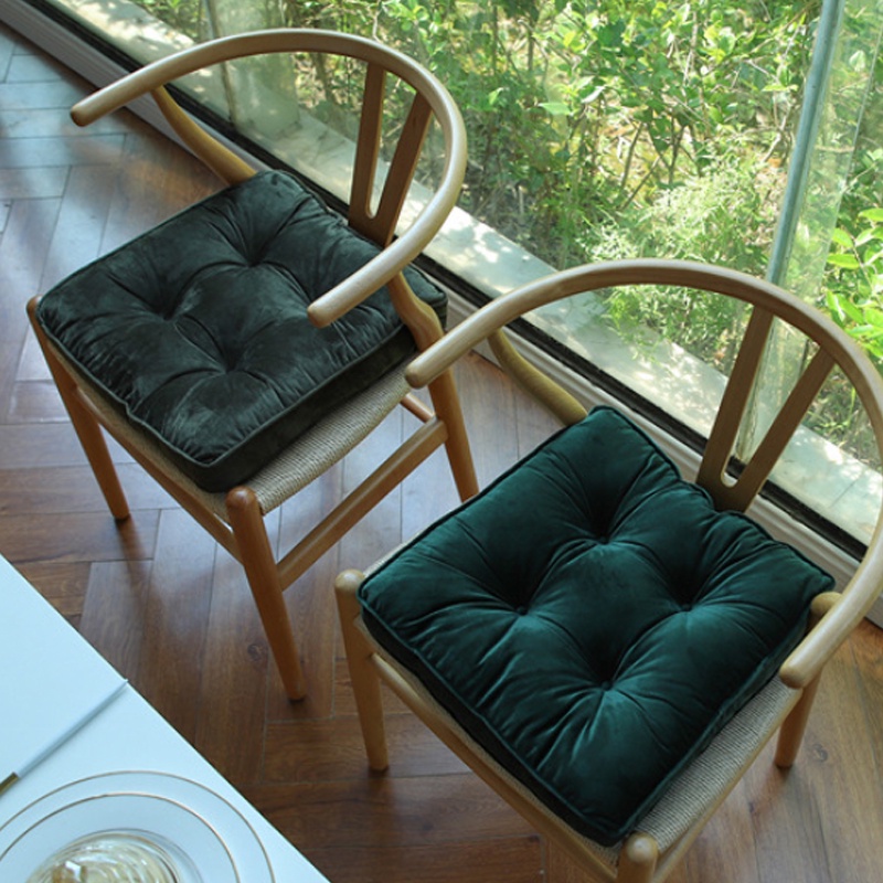 Đệm Nhung Vuông Lót Ghế Ngồi / Sofa 6 Màu Chống Bẩn Thoải Mái Trang Trí Nhà Cửa