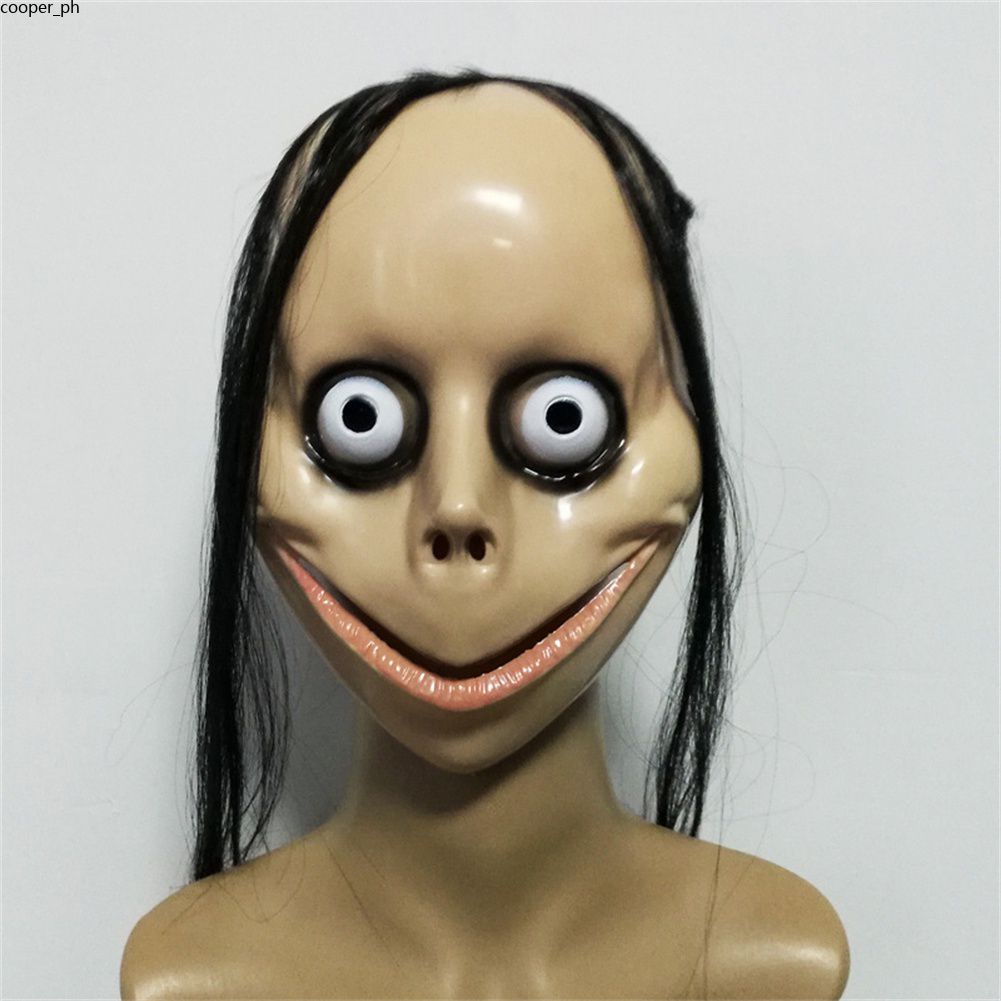 Ready stock the horror scary mask momo challenge trò chơi đáng sợ cosplay cho halloween costume mask