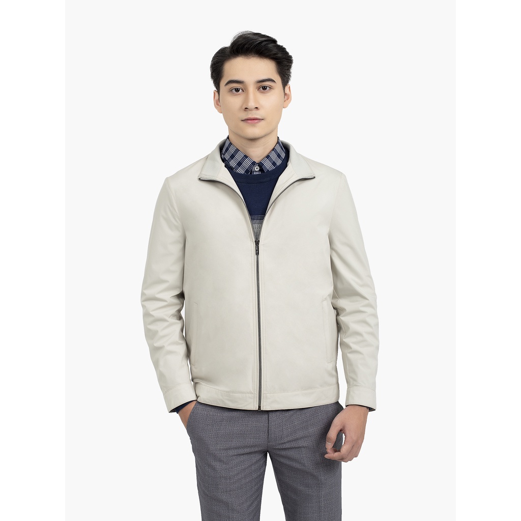 Áo khoác gió nam  2 lớp Aristino cổ bẻ hiện đại  AJK009W1