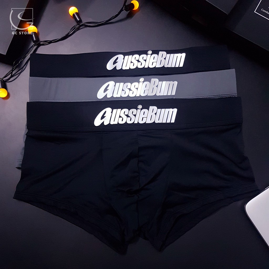 Quần sịp nam thun lạnh cao cấp - dạng boxer brief AussieBum logo giữa