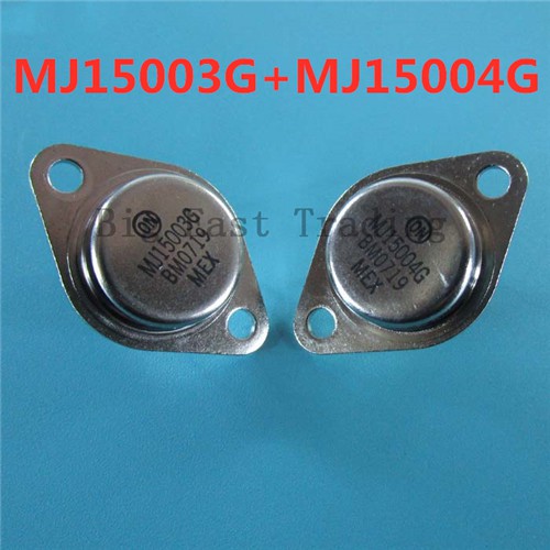 1 cặp (1 cái MJ15003G + 1 cái MJ15004G) MJ15003 MJ15004 TO-3 20A 140V Bộ chuyển đổi khuếch đại công 