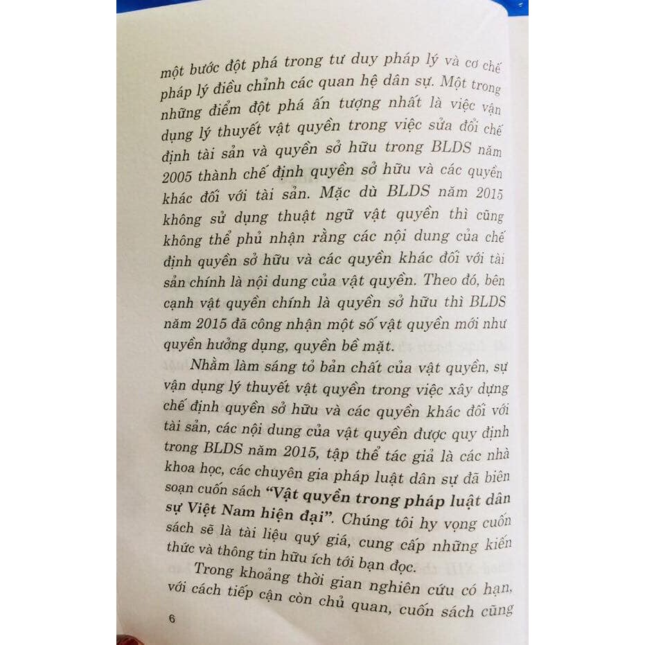 Sách - Vật quyền trong pháp luật dân sự Việt Nam hiện đại