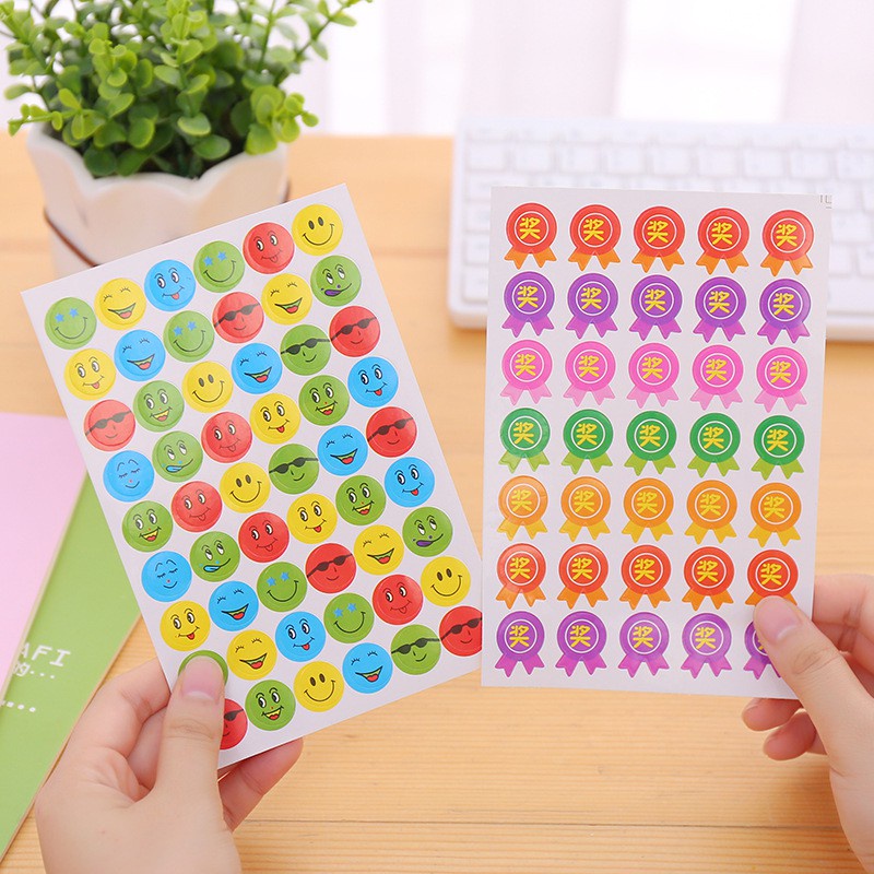 Sticker cute hình mặt cười dễ thương, hình dán sticker hàn quốc trang trí sổ đáng yêu giá rẻ ST03