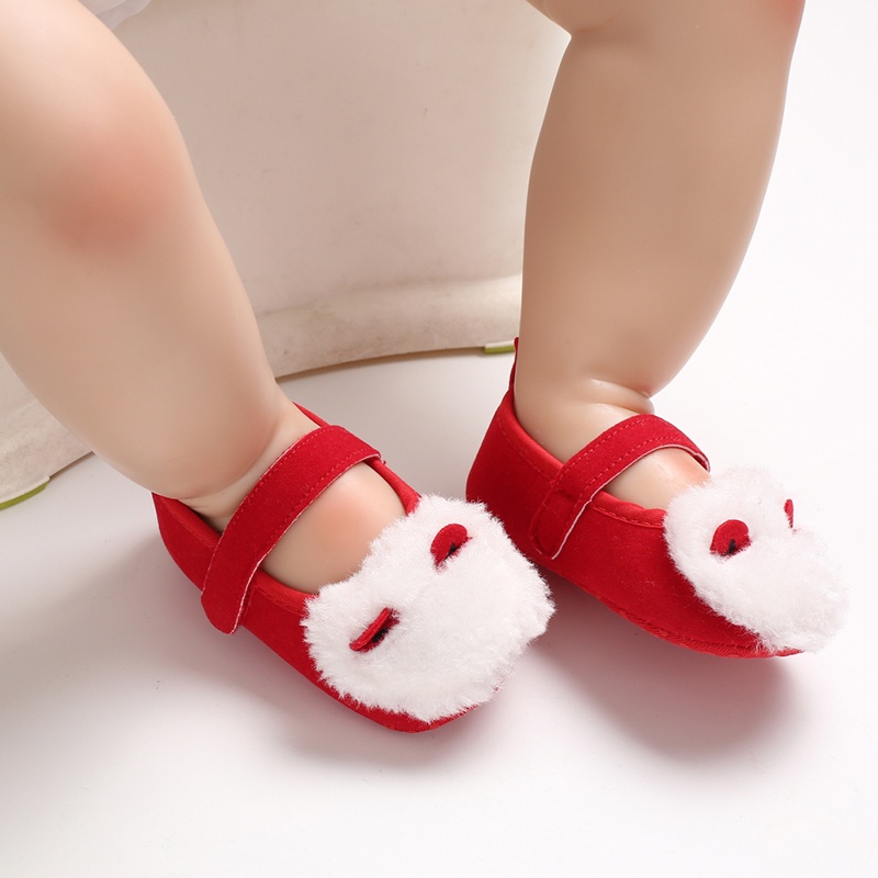 Giày búp bê VALEN SINA đế mềm màu trơn đính nơ thời trang xuân thu cho bé gái 0-18 tháng tuổi