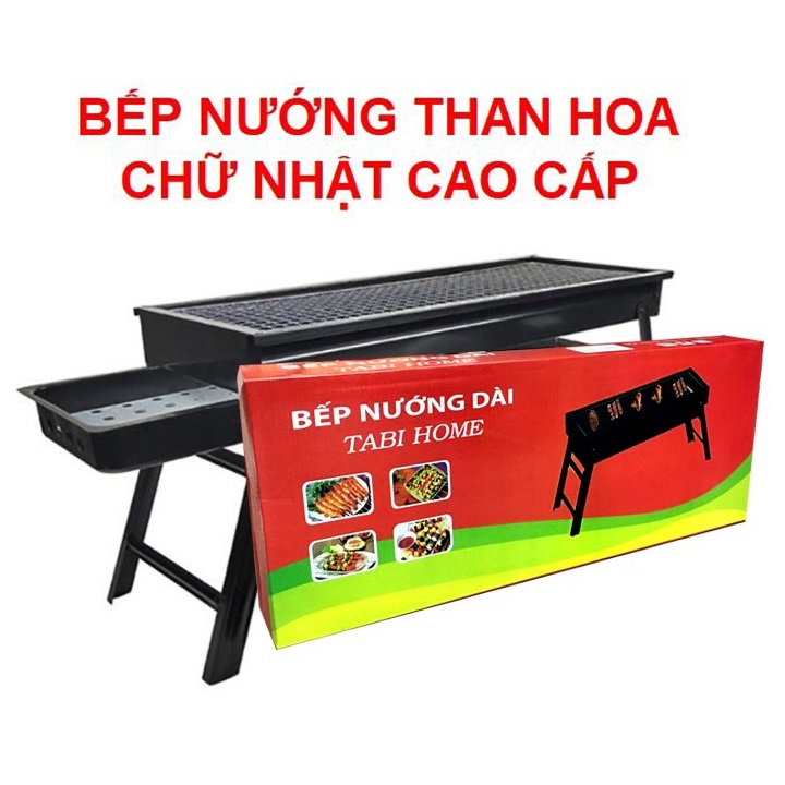 [ RẺ VÔ ĐỊCH ] Bếp Nướng Than Hoa Ngoài Trời Dài Cao Cấp Tabi Home