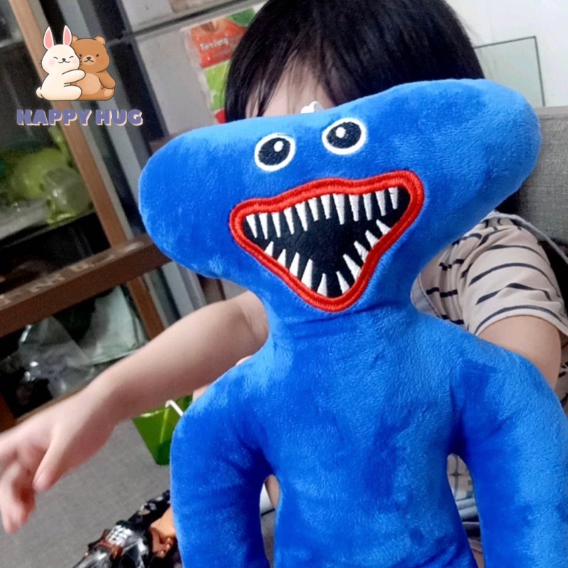 Gấu bông Huggy Wuggy game Poppy Playtime SIZE 35-45-65CM, gối ôm chất liệu mềm mịn - Happy Hug