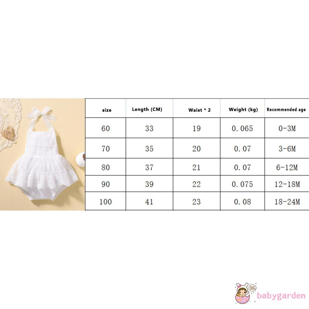 Bộ Áo Liền Quần Hai Dây Phối Ren Màu Trơn Dành Cho Bé Gái 0-2 Tuổi