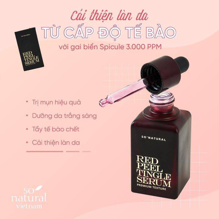 Thay Da Sinh Học So'Natural Red Peel Tingle Serum