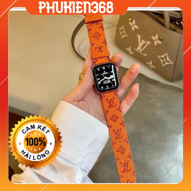 Dây da LV cho nữ apple watch full size series 7/6/SE/5/4/3/2