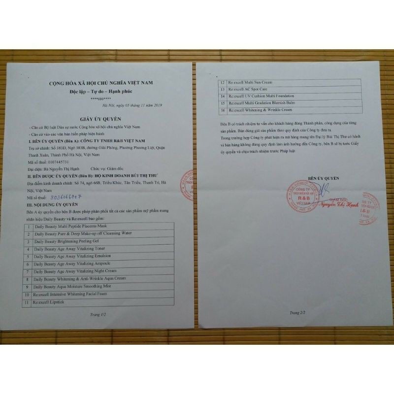 Mặt Nạ Nhau Thai cừu Hàn Quốc