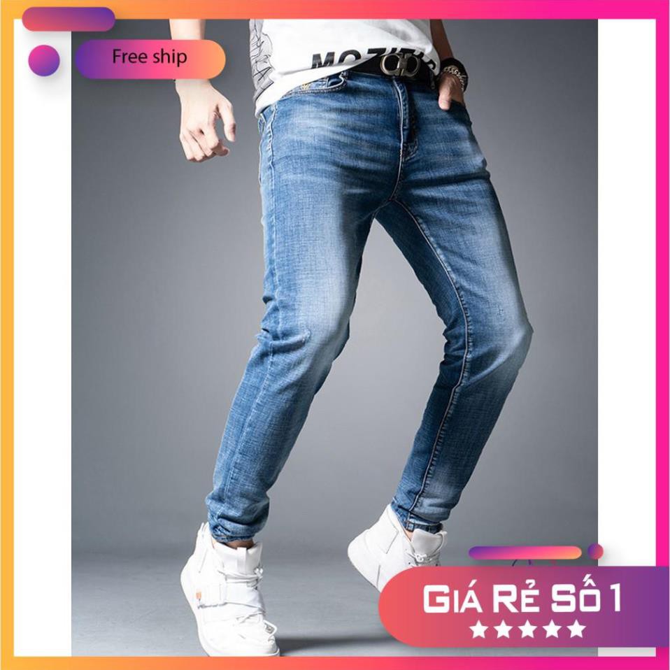 Quần Jean Nam Chất Bò BB09 Xanh Wash Cấp Trẻ Trung Cá Tính TÀ MÀ STORE - Bảo Hành Lỗi 1 Đổi 1 | BigBuy360 - bigbuy360.vn