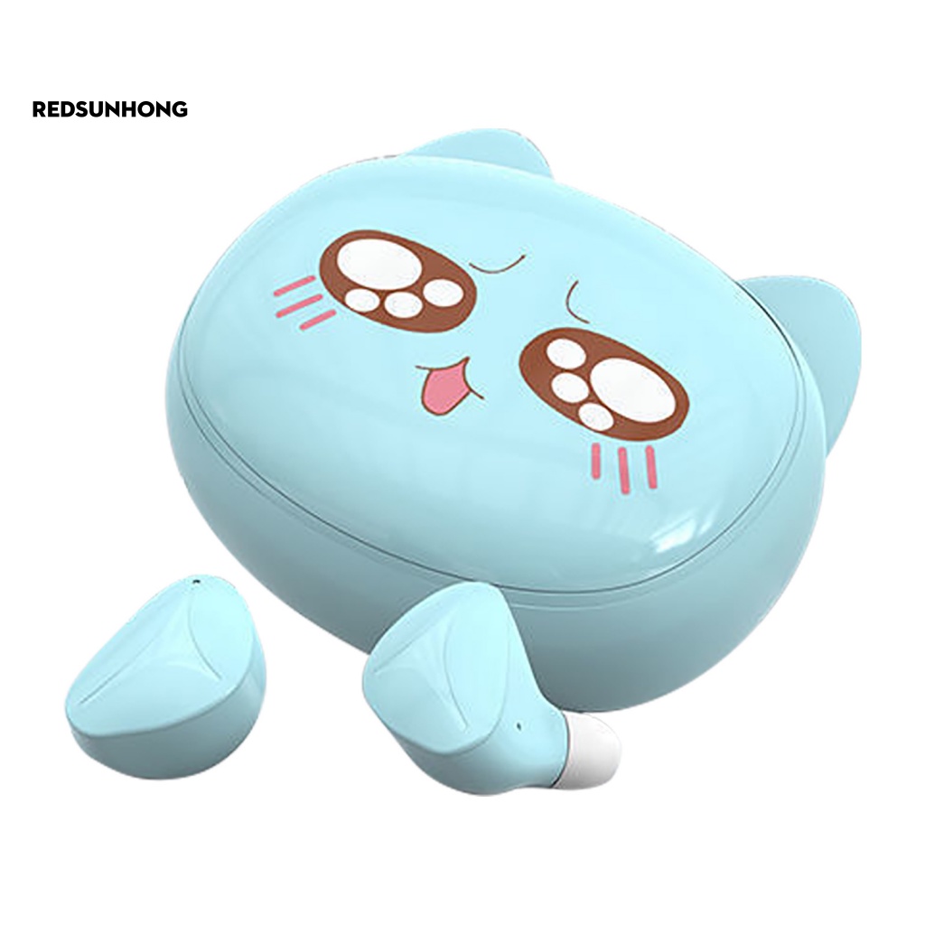 Tai Nghe Bluetooth Không Dây Thông Minh Mini Hình Gấu Trúc Hoạt Hình