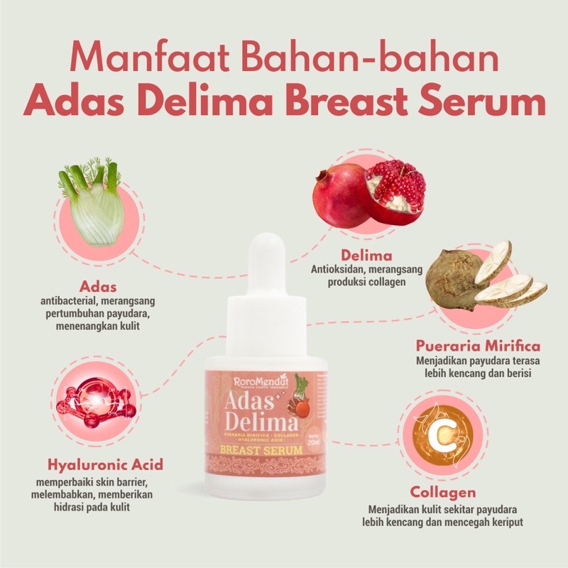 Serum Chiết Xuất Lựu Roro MENDUT Adas Cho Ngực | BigBuy360 - bigbuy360.vn