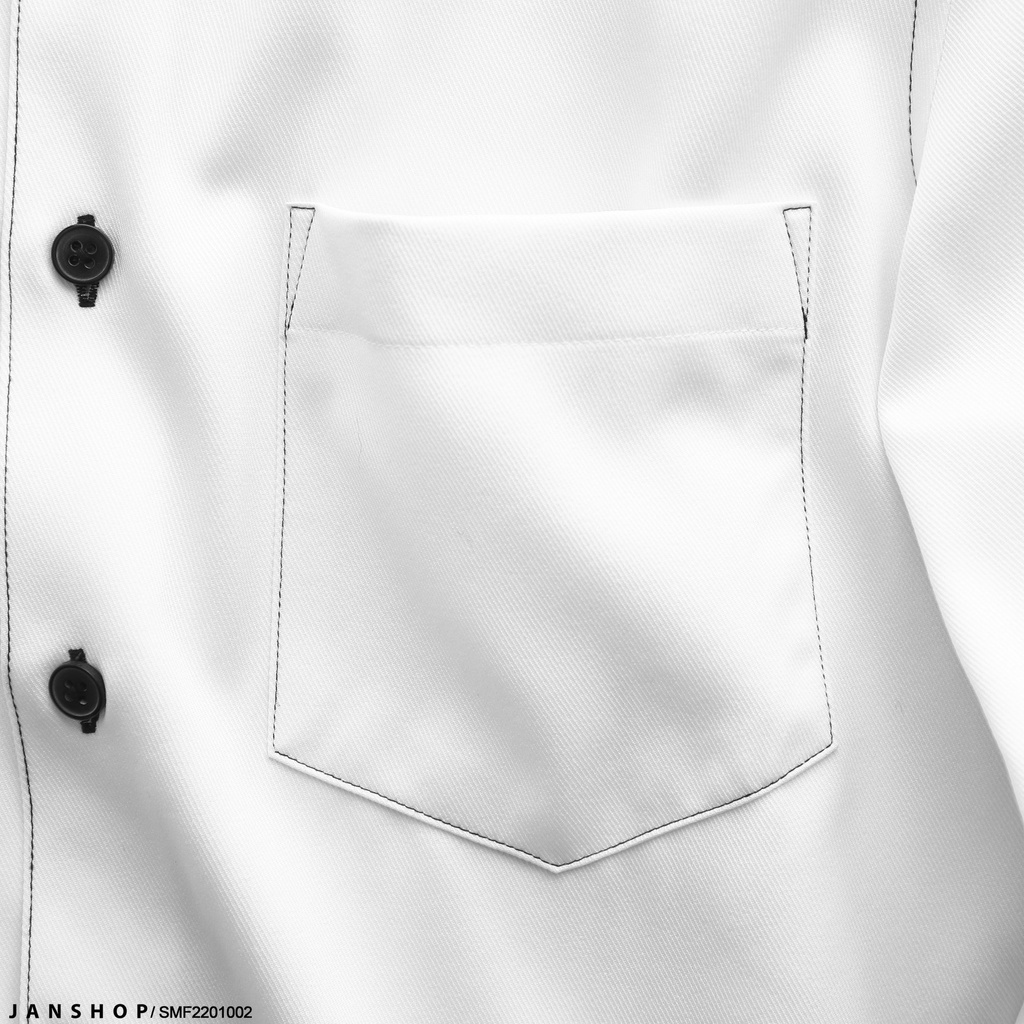 Áo Sơ Mi Tay Dài Với Thiết Kế Đường Chỉ Khác Màu Nổi Bật
