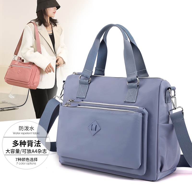 Túi Đeo Vai Nhiều Ngăn Bằng nylon Chống Nước Nhiều Ngăn Cho Nữ Túi xách tay#8542
